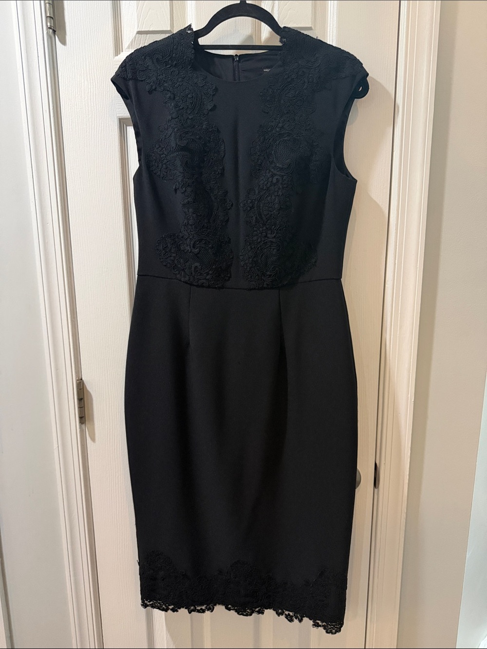 Maggot London Classic Black Lace Sheath Dress - Elegant Women's Dress